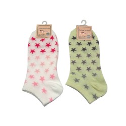Ladies Ankle Socks Star 22-24cm